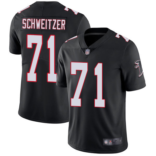 Atlanta Falcons Limited Black Men Wes Schweitzer Alternate Jersey NFL Football 71 Vapor Untouchable